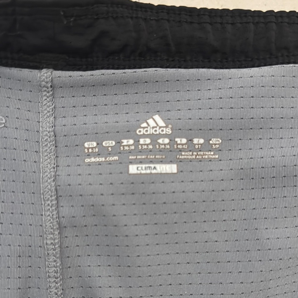 ✨3/$25✨  Adidas Black and Gray Athletic Shorts with Reflective Stripes - S - Picture 7 of 7